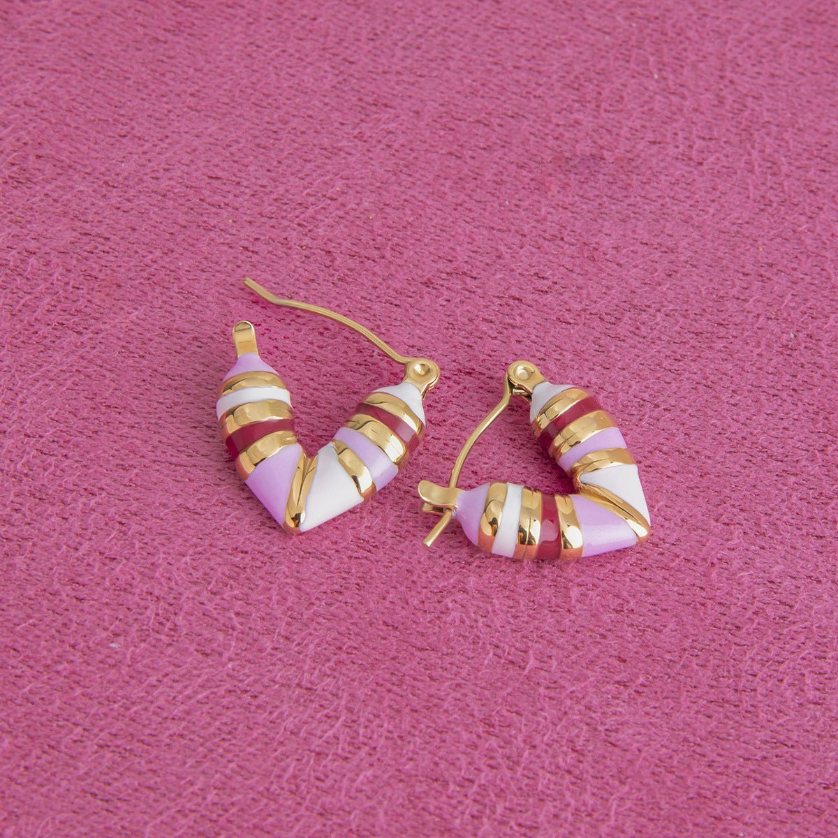 Candy Shell Hoop Earrings - mifjewelry