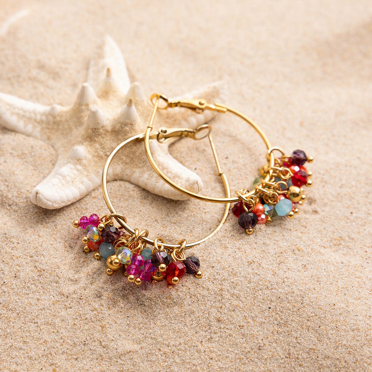 Carnival Drops Hoop Earrings - mifjewelry