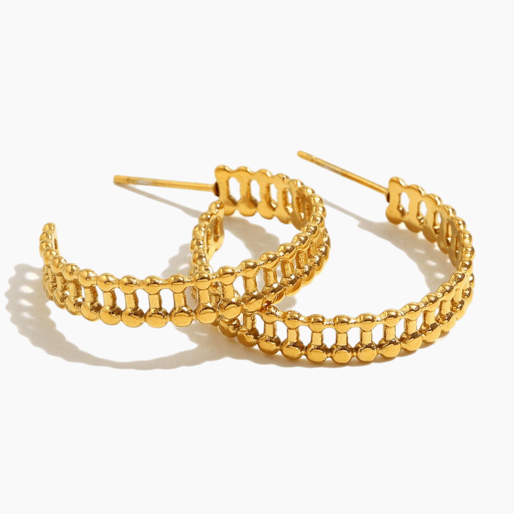 Celeste Beaded Hoop Earrings - mifjewelry
