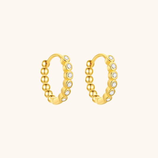Celeste Dots Huggie Hoops - mifjewelry