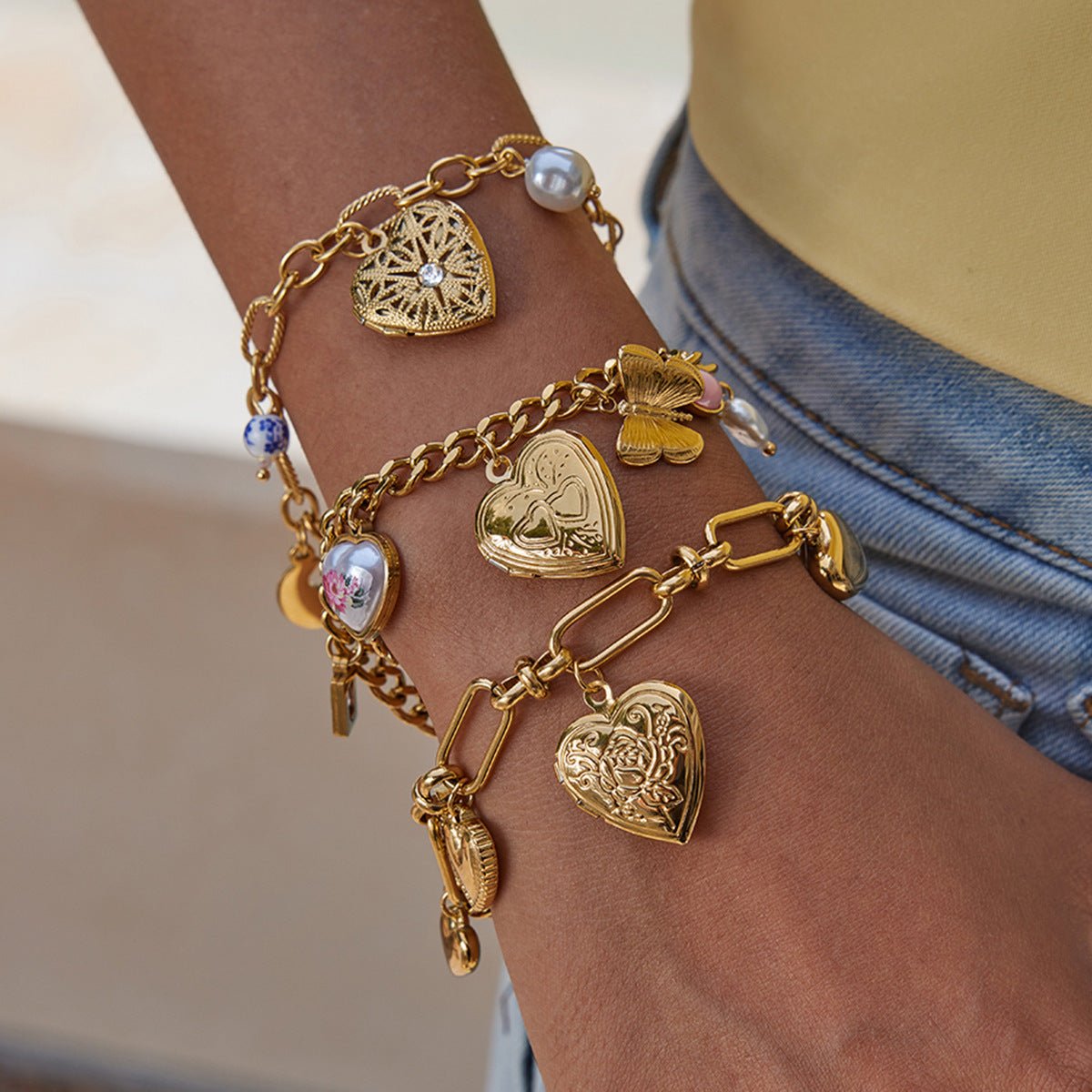 Celestial Charms Locket Bracelet - mifjewelry