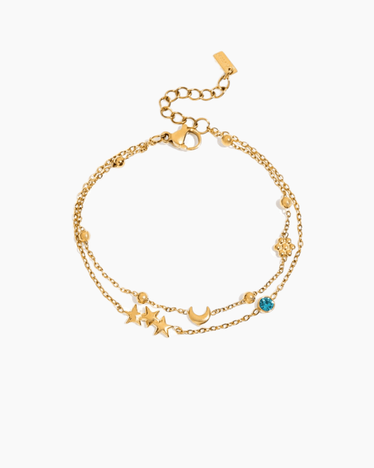 Celestial Duo Orbit Bracelet - mifjewelry