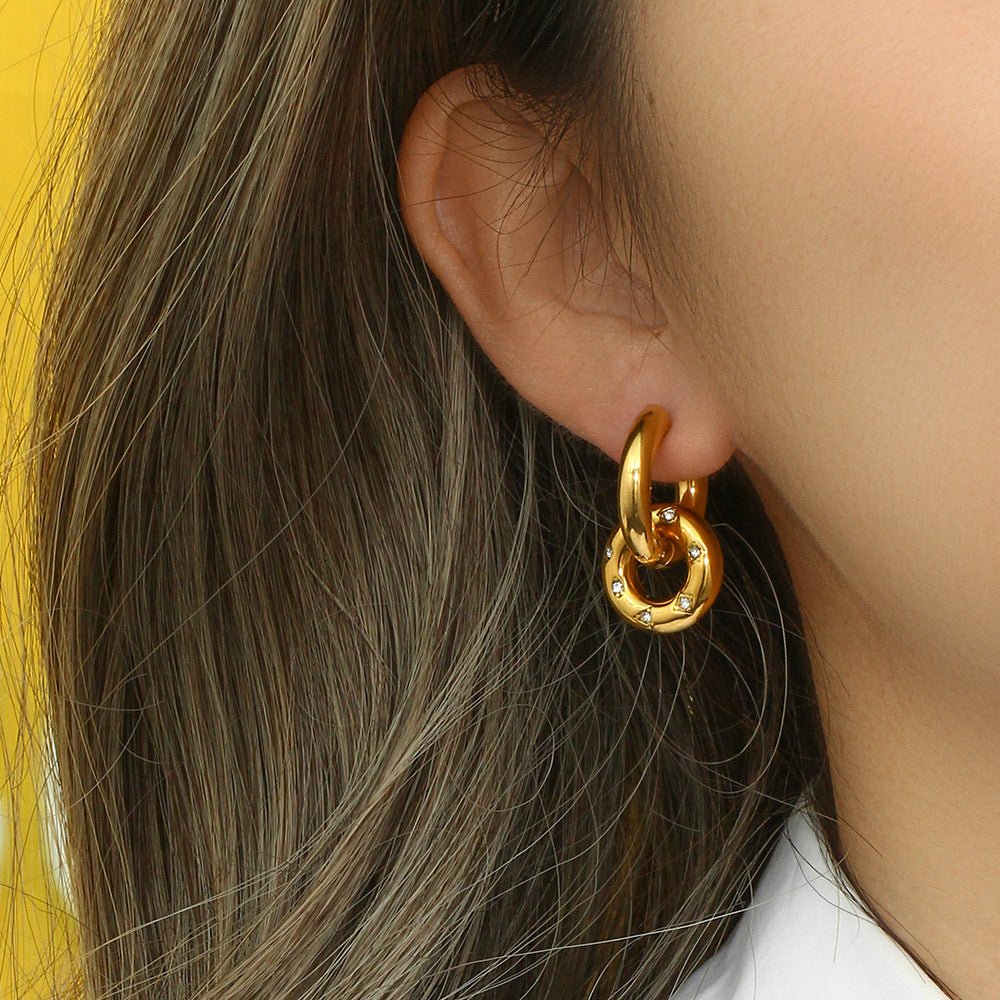 Celestial Orbit Hoop Earrings - mifjewelry