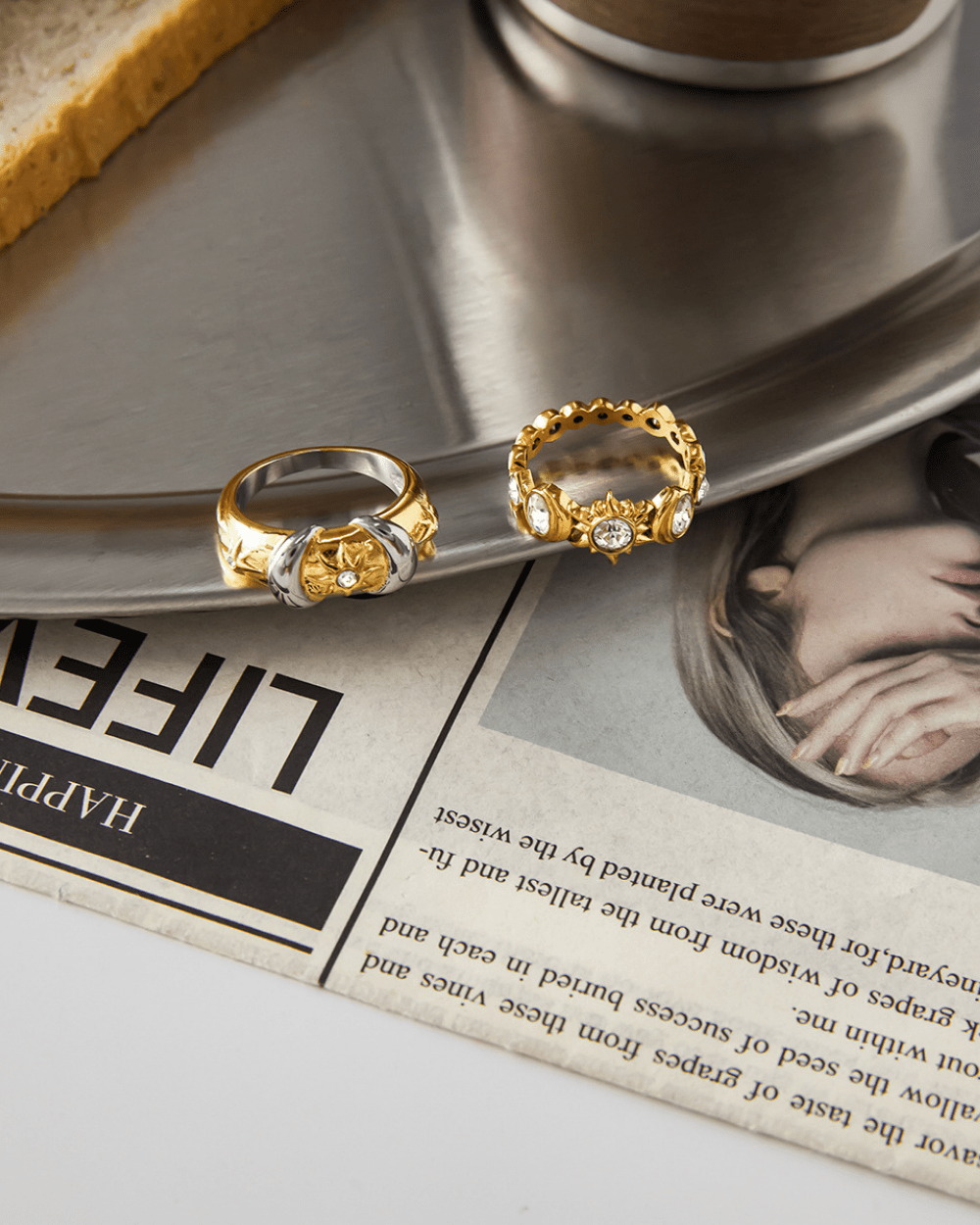 Celestial Orbit Sun & Moon Ring - mifjewelry