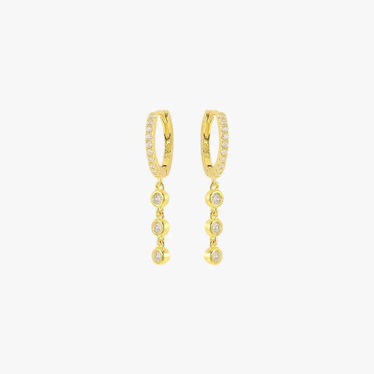 Chain Dangle Hoop Earrings - mifjewelry