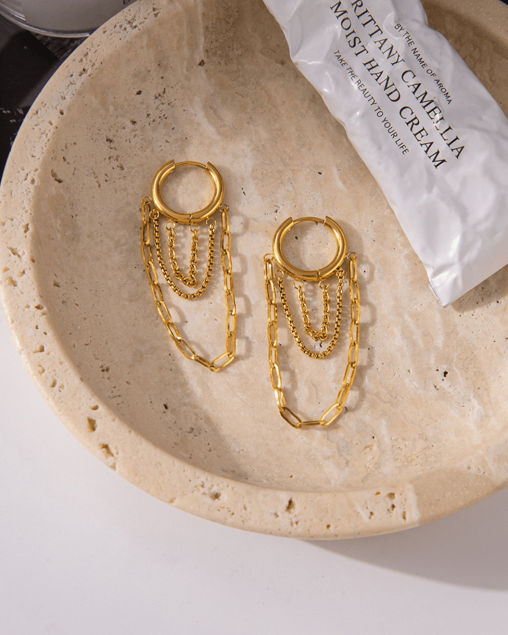 Chainfall Hoop Earrings - mifjewelry