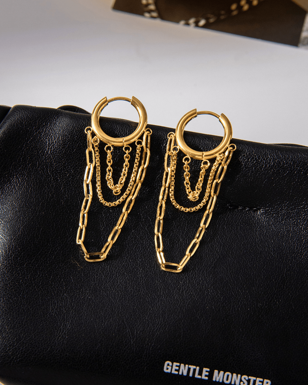 Chainfall Hoop Earrings - mifjewelry