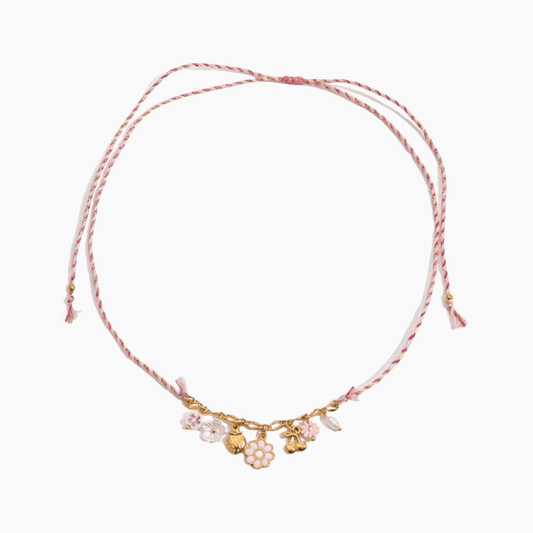 Cherry Bloom Cord Necklace - mifjewelry
