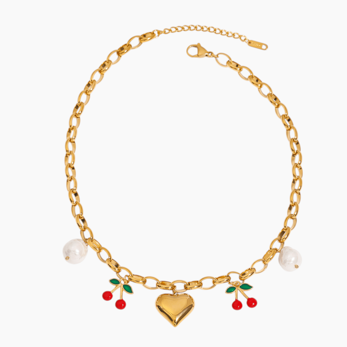 Cherry Love Charm Necklace - mifjewelry