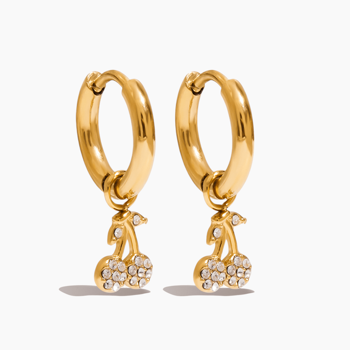 Cherry Spark Huggies - mifjewelry