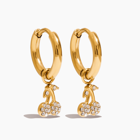 Cherry Spark Huggies - mifjewelry