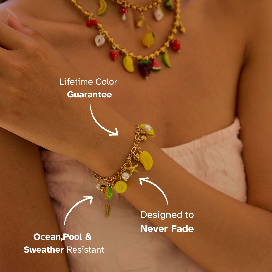 Citrus Glow Charm Bracelet - mifjewelry