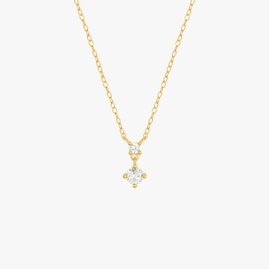 Classic Four - Prong Zircon Necklace - mifjewelry