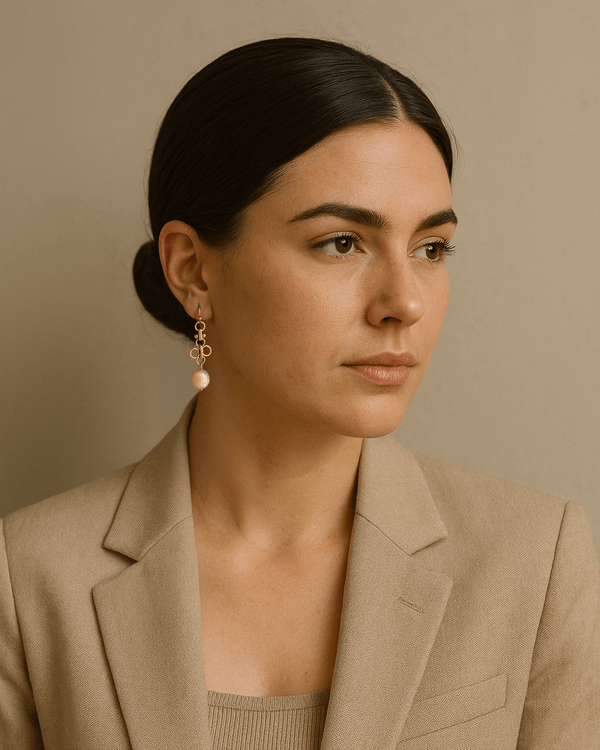 Clover Pearl Drop Earrings - mifjewelry