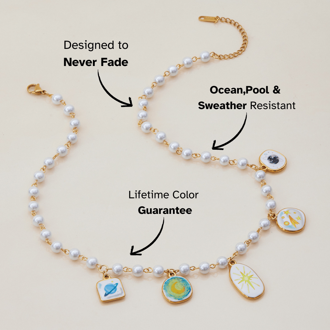Cosmic Pearl Planet Necklace - mifjewelry