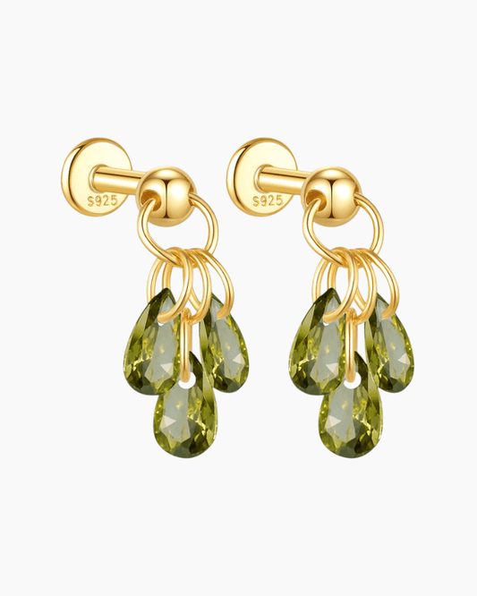 Crystal Raindrop Studs - mifjewelry