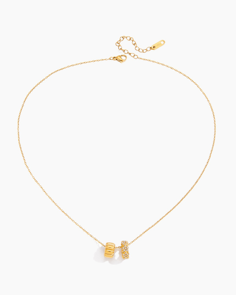 Crystal Ring Charm Necklace - mifjewelry