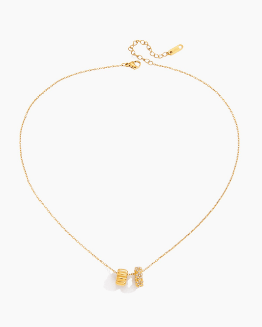 Crystal Ring Charm Necklace - mifjewelry
