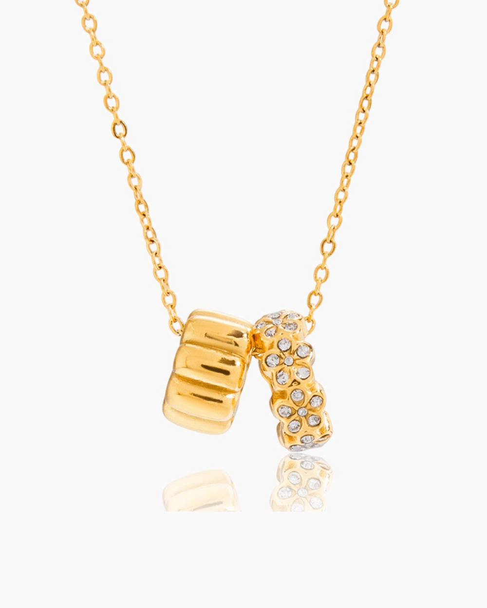 Crystal Ring Charm Necklace - mifjewelry