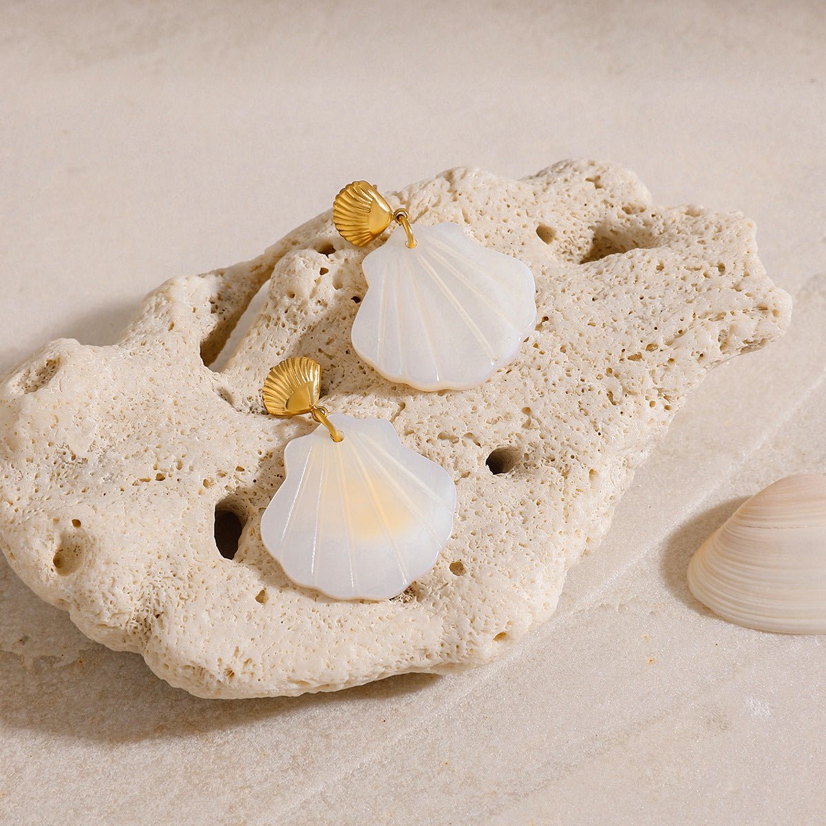 Dawn Shell Drop Earrings - mifjewelry