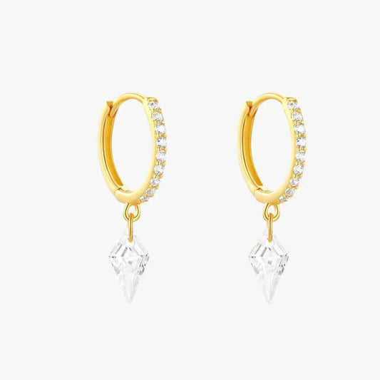 Diamond - Shaped Drop Earrings - mifjewelry