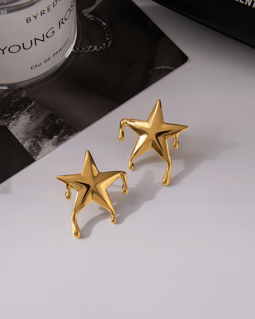 Drip Star Earrings - mifjewelry