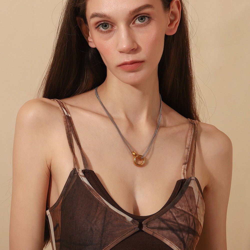 Dual Orbit Chain Necklace - mifjewelry