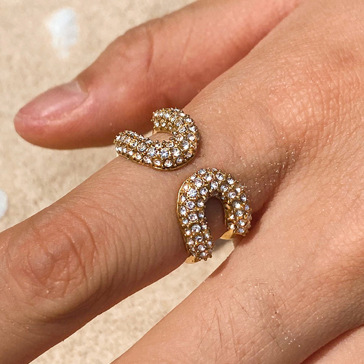 Duo Curve Pavé Ring - mifjewelry