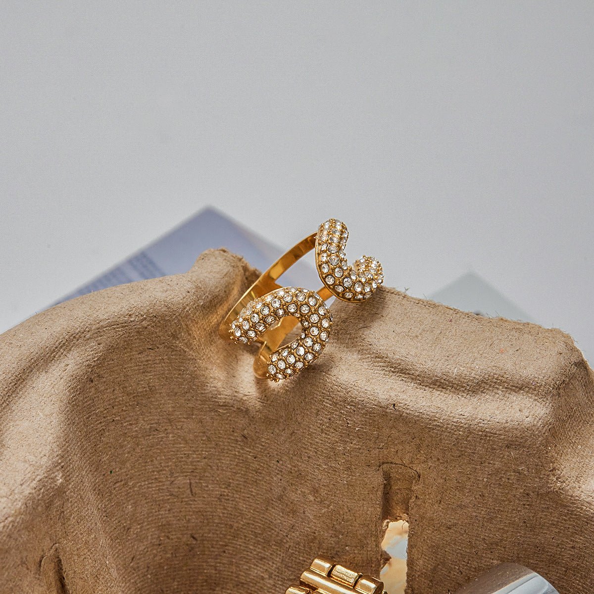 Duo Curve Pavé Ring - mifjewelry