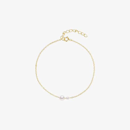 Duo Pearl Minimalist Bracelet - mifjewelry