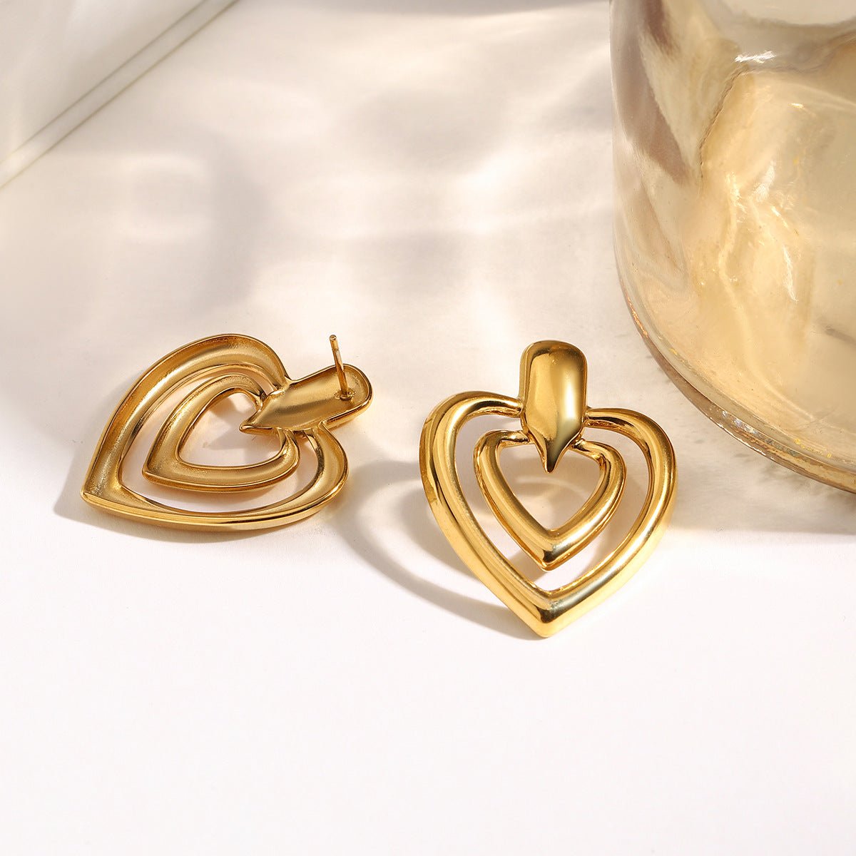 Echo Heart Earrings - mifjewelry