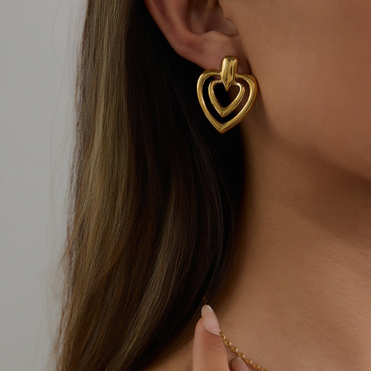 Echo Heart Earrings - mifjewelry