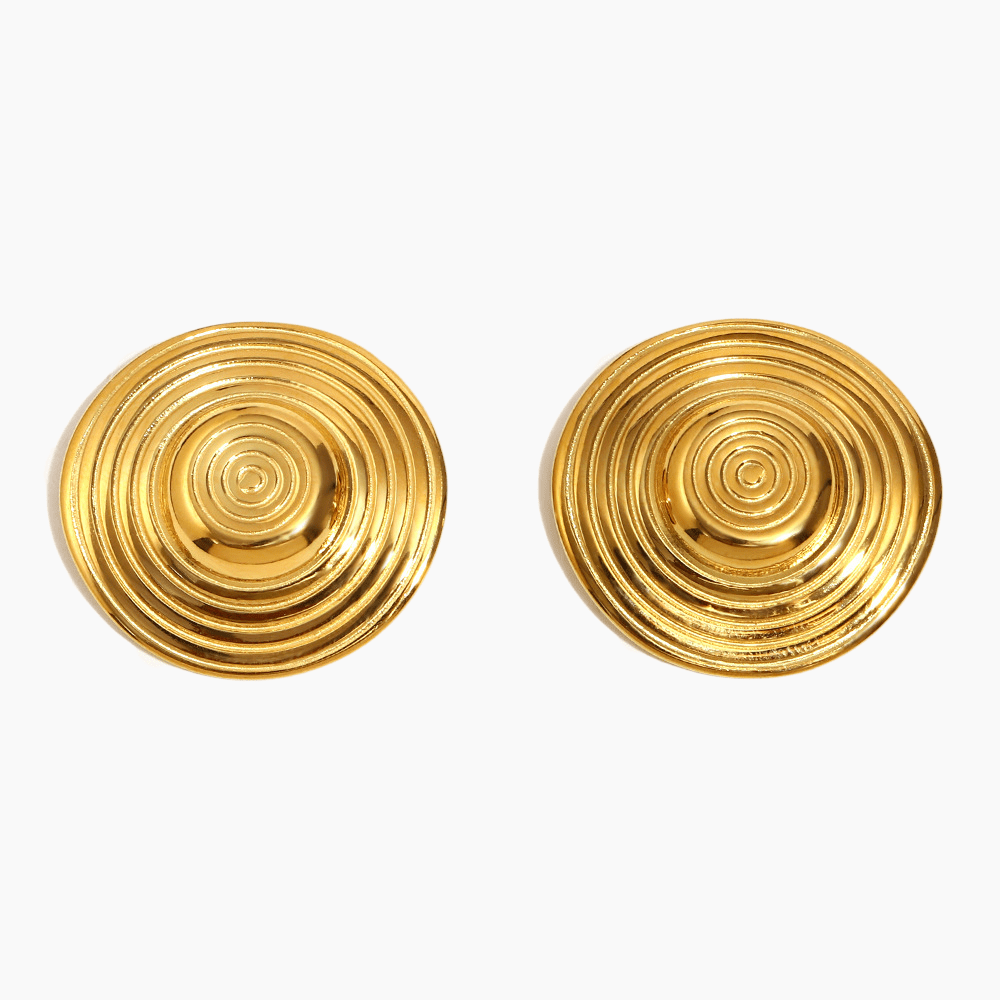 Eclipse Spiral Statement Earrings - mifjewelry