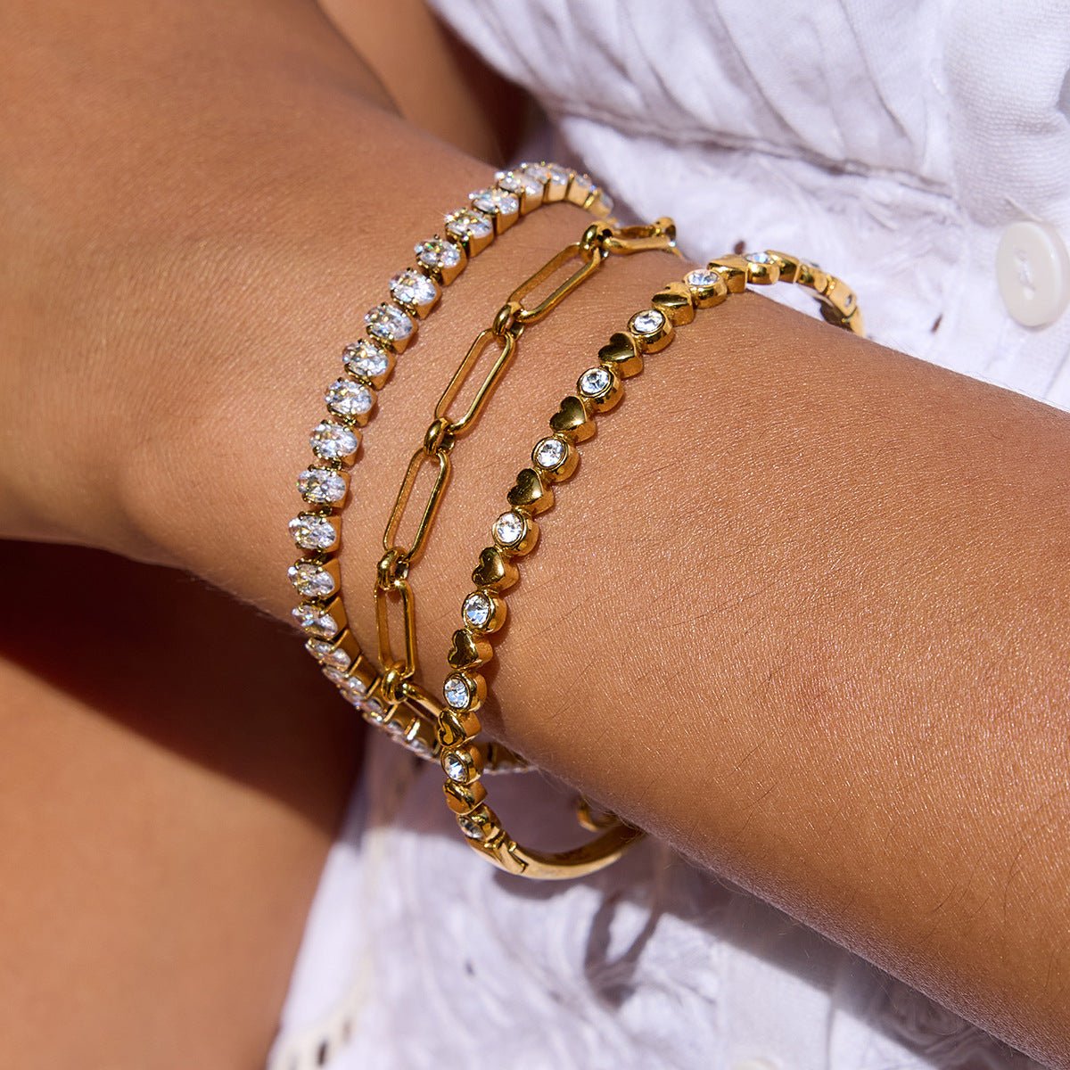 Elongated Link Bracelet - mifjewelry
