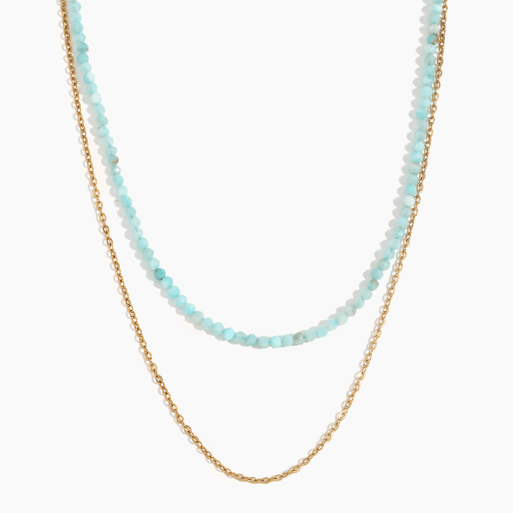 Emerald Drift Layered Necklace - mifjewelry