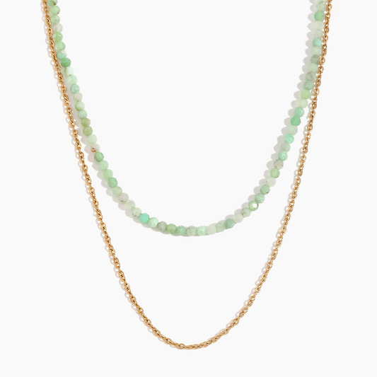 Emerald Drift Layered Necklace - mifjewelry