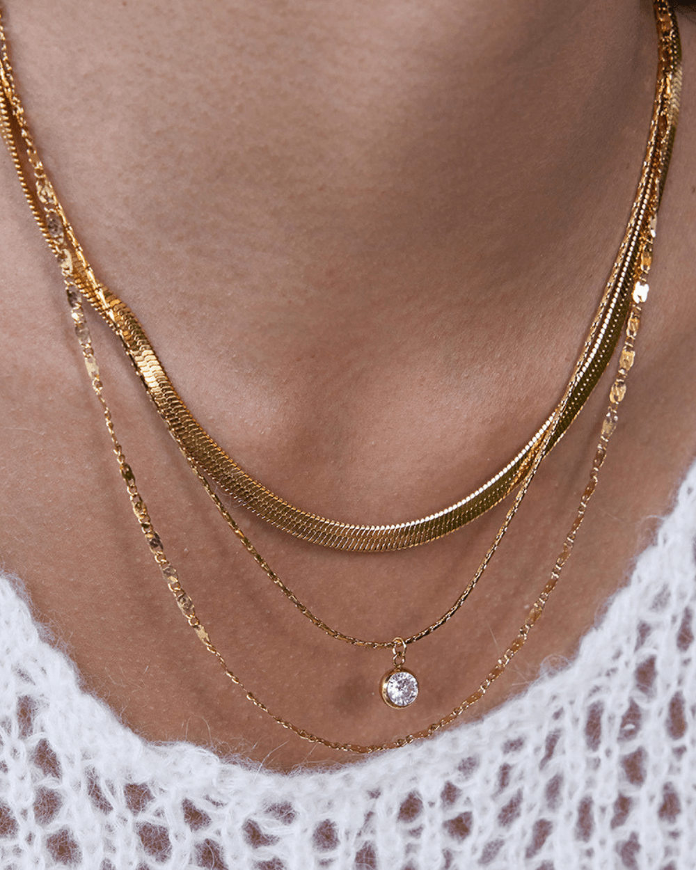 Eterna Glow Layered Necklace - mifjewelry