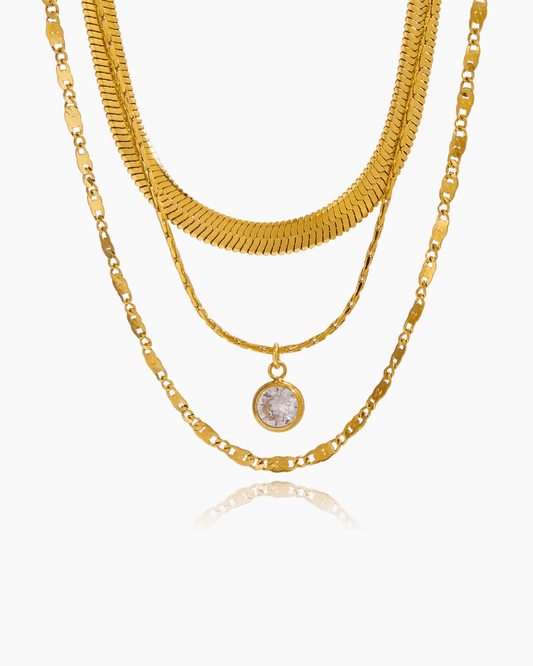 Eterna Glow Layered Necklace - mifjewelry