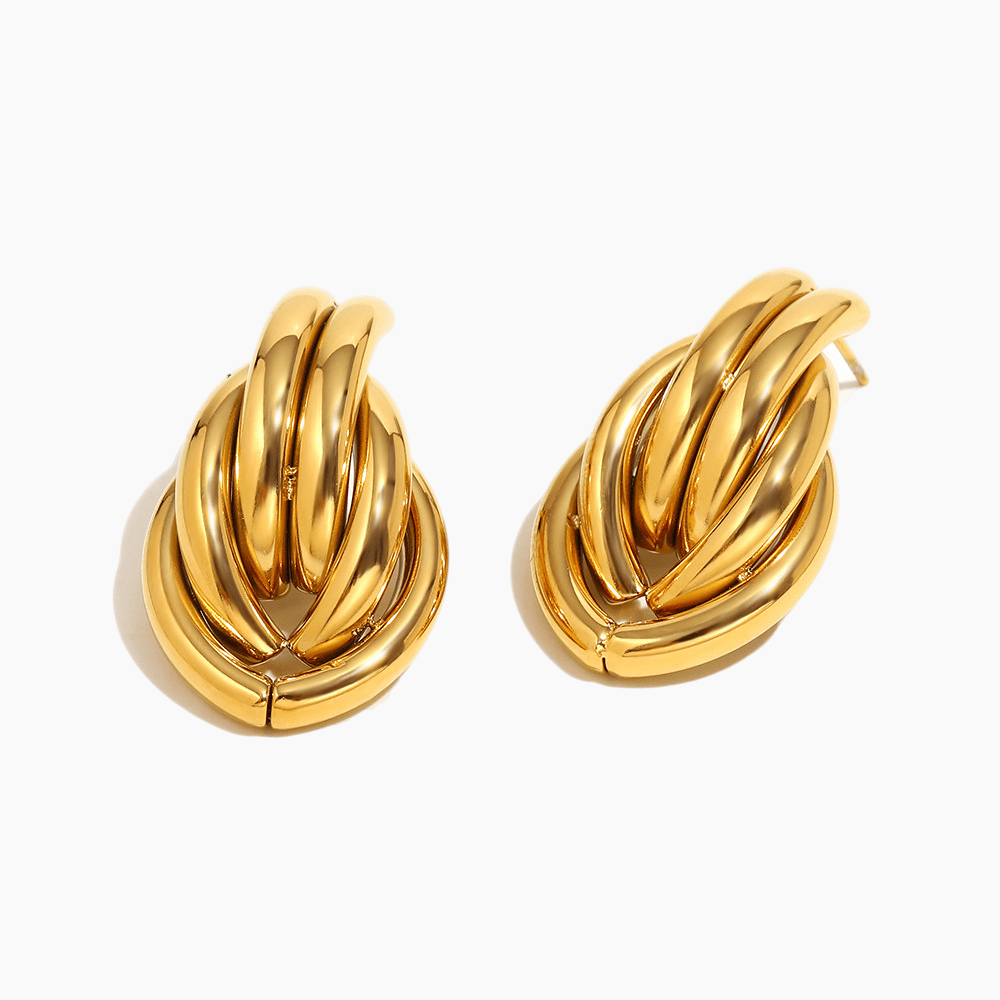 Eterna Knot Hoop Earrings - mifjewelry