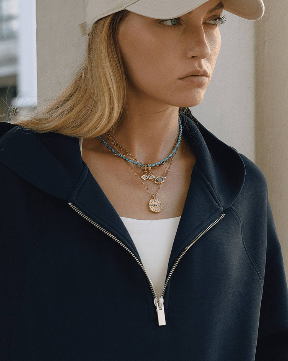Evil Eye Sparkle Necklace - mifjewelry