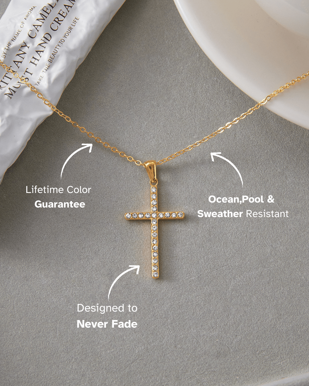 Faith Sparkle Cross Necklace - mifjewelry
