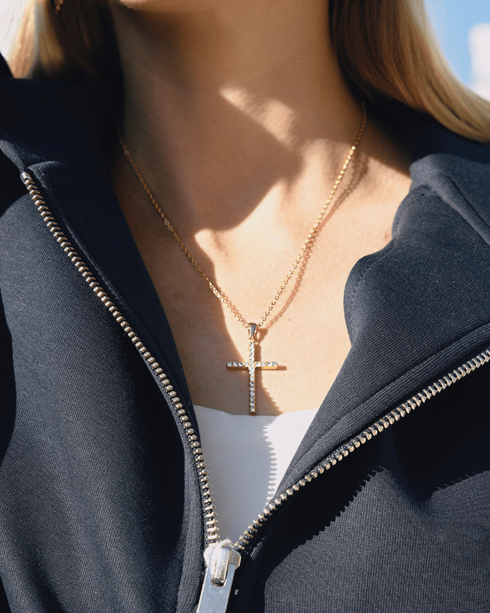 Faith Sparkle Cross Necklace - mifjewelry