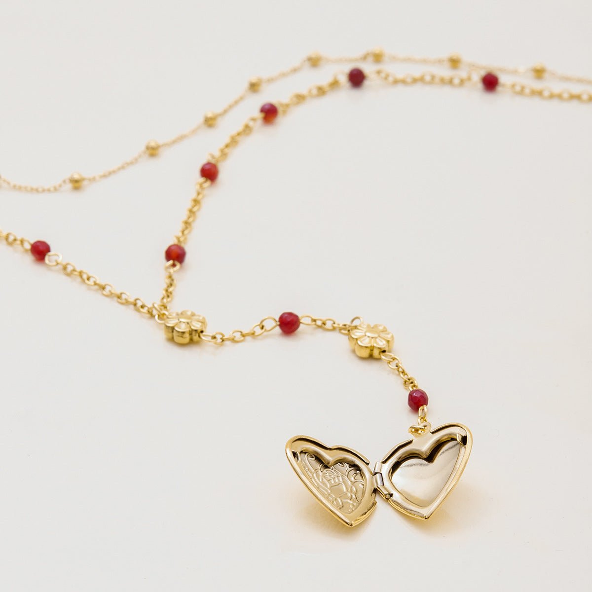 Flamenco Heart Lariat Necklace - mifjewelry