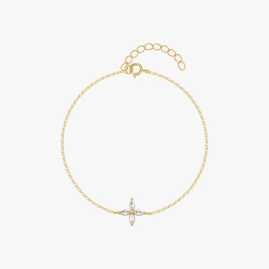 Four - Leaf Zirconia Luxury Bracelet - mifjewelry