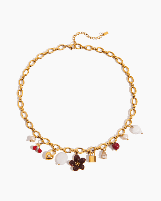 Garden Trinket Charm Necklace - mifjewelry