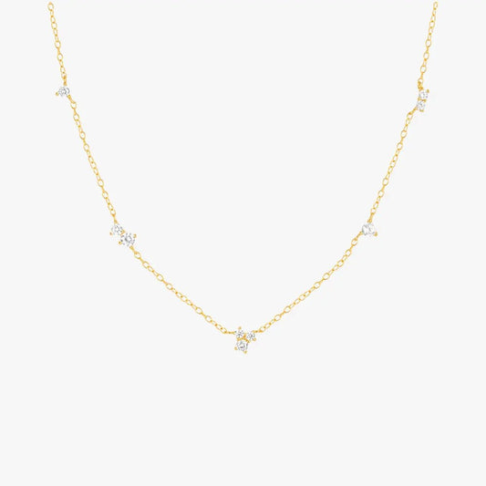 Geometric Zircon Choker Necklace - mifjewelry