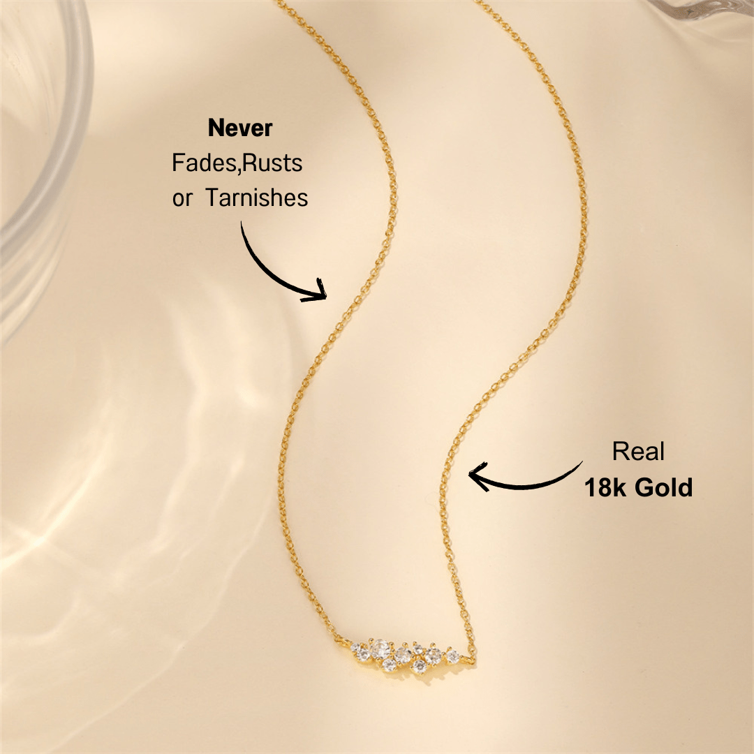 Geometric Zirconia Dainty Clavicle Necklace - mifjewelry