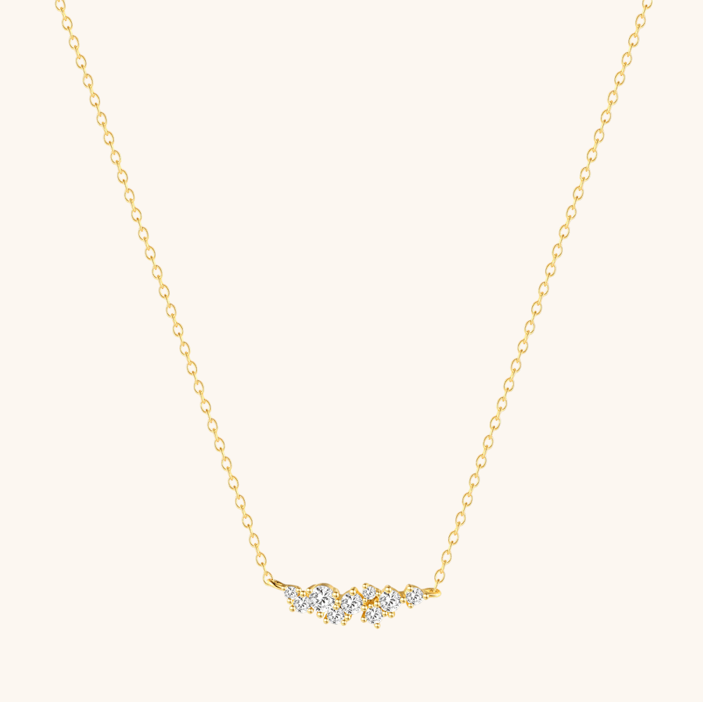 Geometric Zirconia Dainty Clavicle Necklace - mifjewelry