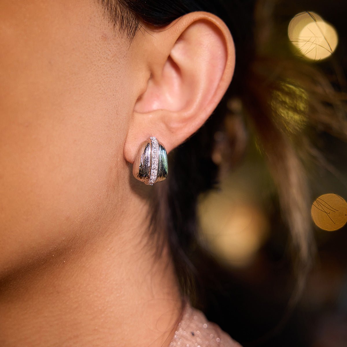 Gleam Dune Studs - Silver - mifjewelry