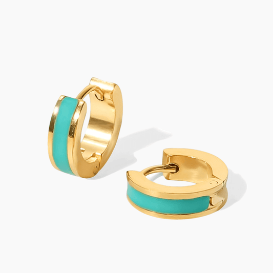 GlowPop Hoop Earrings – Aqua Rush - mifjewelry